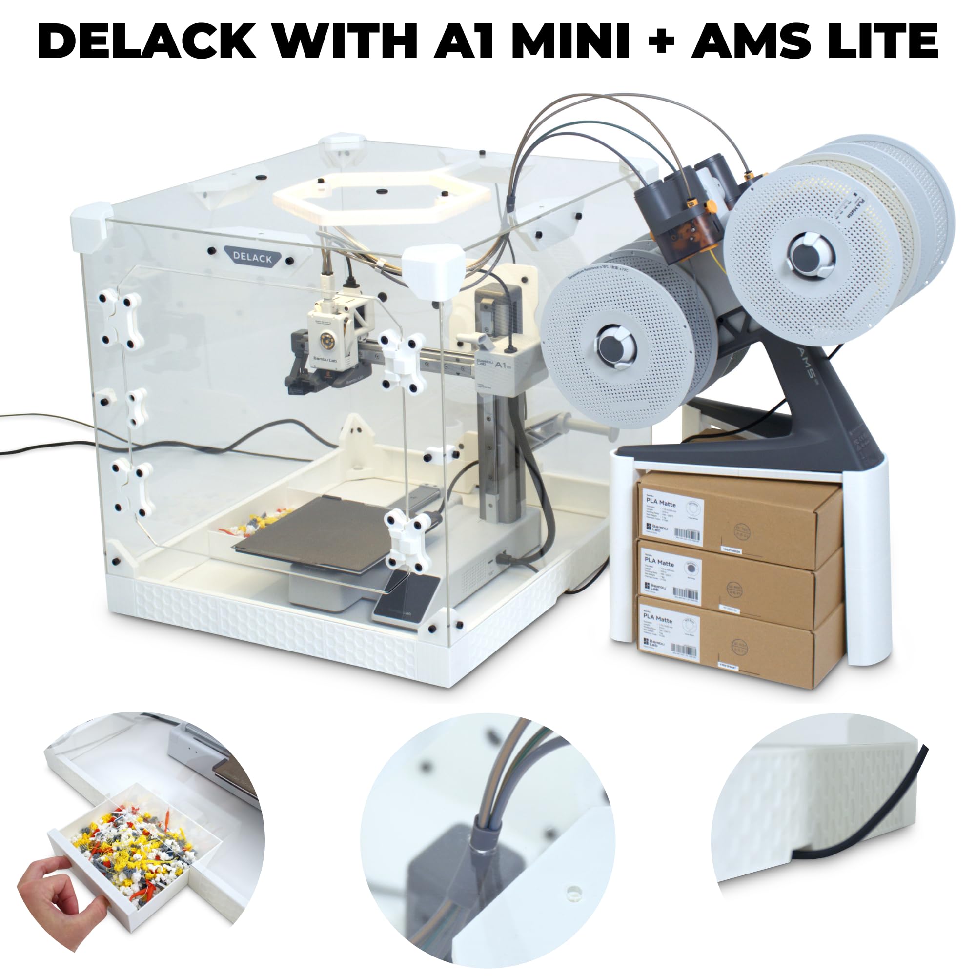 Amazon.co.jp: DELACK 3Dプリンターエンクロージャー Bambu Lab A1